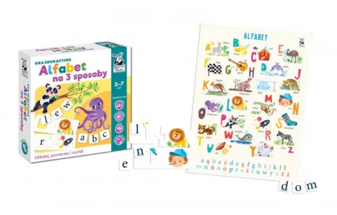 Alfabet na 3 sposoby. Gra edukacyjna Kapitan nauka