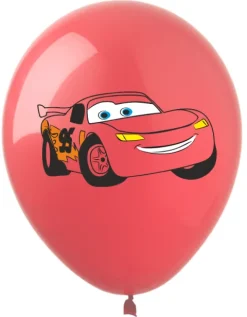 Auta, Cars balony gumowe z nadrukiem 10 szt. mix