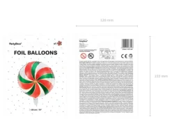 Balon foliowy Cukierek Świąteczny 35 cali