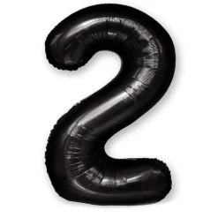 BALON foliowy CYFRA 100 cm CZARNA