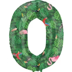 BALON foliowy CYFRA 86 cm Jungle Vibe