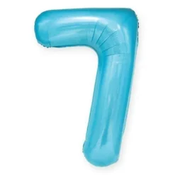 BALON foliowy CYFRA 100 cm NIEBIESKA