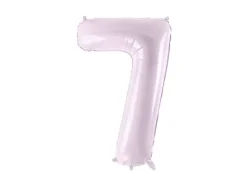 Balon foliowy CYFRA 7 pastelowy fioletowy 72 cm