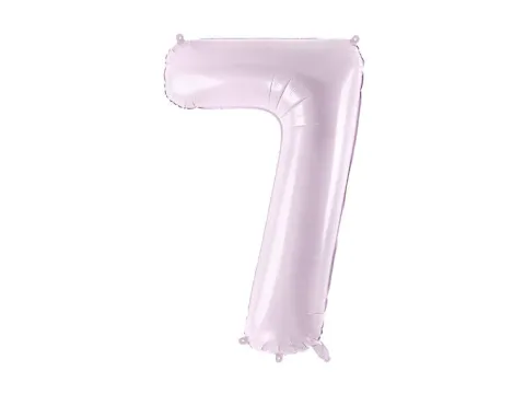 Balon foliowy CYFRA 7 pastelowy fioletowy 72 cm