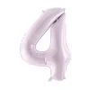 Balon foliowy CYFRA 4 pastelowy fioletowy 72 cm