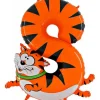 BALON foliowy CYFRA Animal Zwierzaki dla dzieci 100 cm
