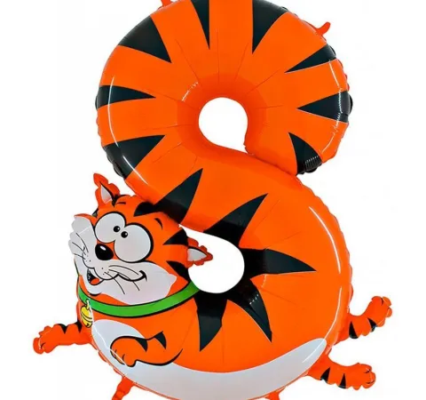BALON foliowy CYFRA Animal Zwierzaki dla dzieci 100 cm