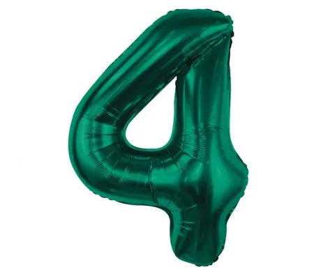 Balon foliowy CYFRA BUTELKOWA ZIELEŃ 85 cm
