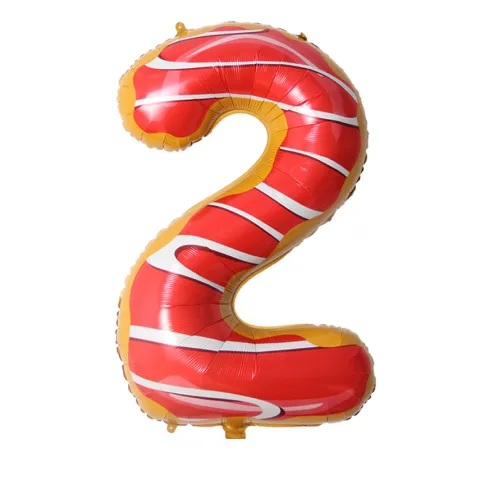 Balon foliowy CYFRA ciasteczko donut 40" 85 cm