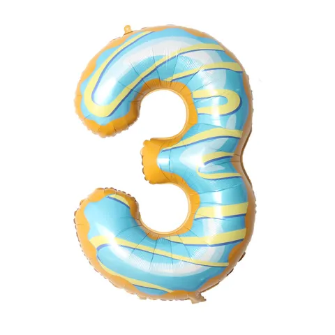 Balon foliowy CYFRA ciasteczko donut 40" 85 cm