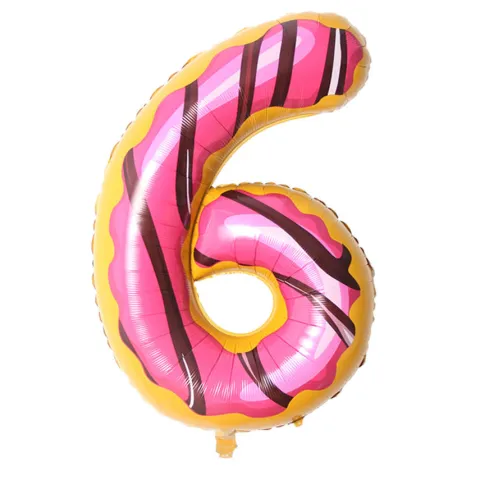 Balon foliowy CYFRA ciasteczko donut 40" 85 cm