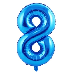 Balon foliowy CYFRA NIEBIESKA 40