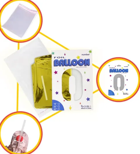 Balon foliowy CYFRA SREBRNA 40" 85 cm