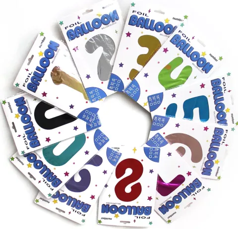 Balon foliowy CYFRA SREBRNA 40" 85 cm