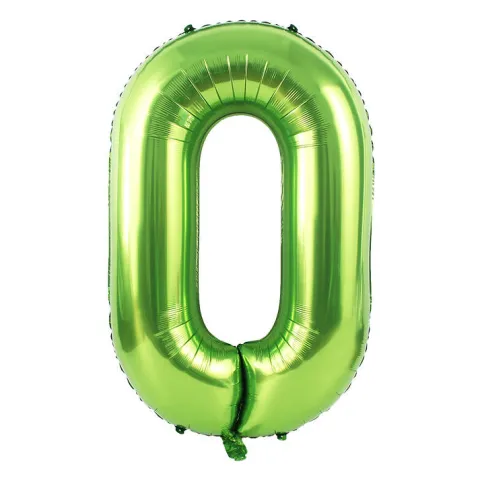 Balon foliowy CYFRA ZIELONA 40" 85 cm
