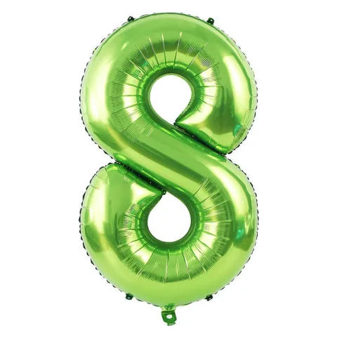 Balon foliowy CYFRA ZIELONA 40" 85 cm