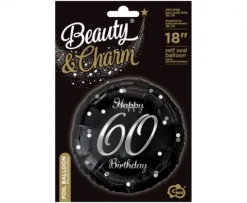 Balon foliowy Happy Birthday 60 urodziny 18
