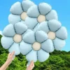 BALON FOLIOWY kwiatek niebieski na powietrze 47,5 x 59,5 cm