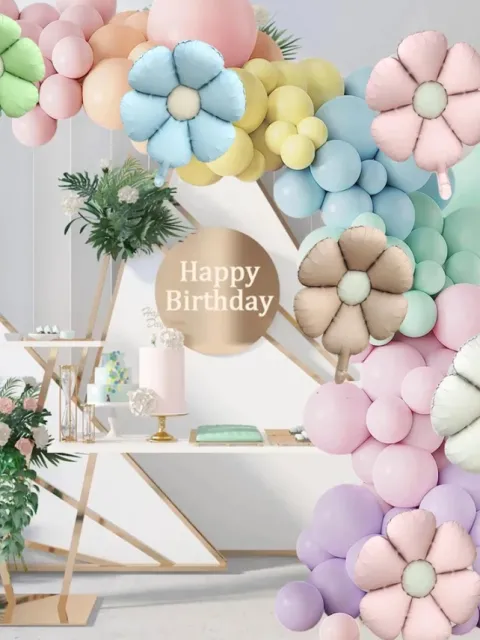 BALON FOLIOWY kwiatek różowy na powietrze 47,5 x 59,5 cm
