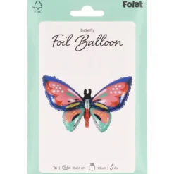 Balon foliowy motyl kolorowy 88 x 54 cm