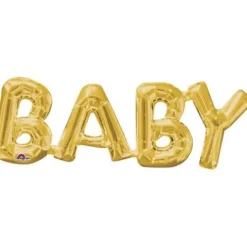 Balon foliowy napis BABY złoty Anagram