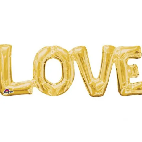 Balon foliowy Napis LOVE złoty Anagram