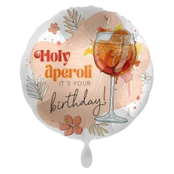 Balon foliowy okrągły 18 cali urodzinowy Holy Aperoli It's Your birthday