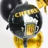 Balon foliowy okrągły Cheers! Piwo 45 cm