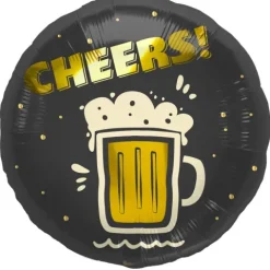 Balon foliowy okrągły Cheers! Piwo 45 cm