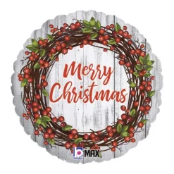 Balon foliowy okrągły Merry Christmas 18 cali