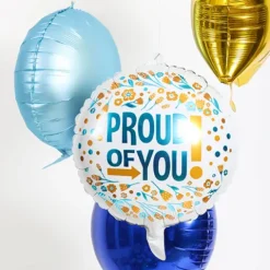 Balon foliowy okrągły Proud of You kolorowy 45 cm