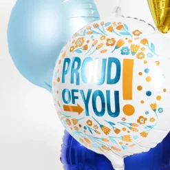 Balon foliowy okrągły Proud of You kolorowy 45 cm