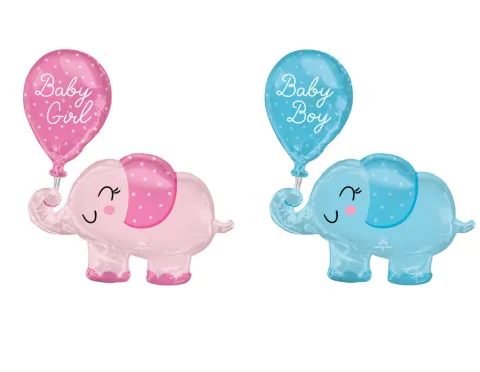 Balon foliowy Słonik Baby Shower 78 cm 31 cali Anagram