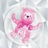 Balon foliowy w balonie Baby Girl Miś 59 x 69 cm