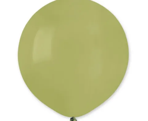 Balon Gemar jednokolorowy 19 cali 50 szt. Oliwka