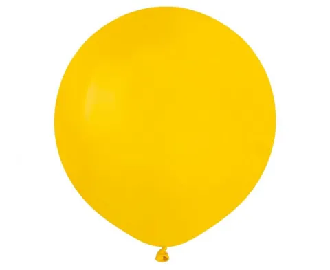 Balon Gemar jednokolorowy 19 cali 50 szt. Żółty