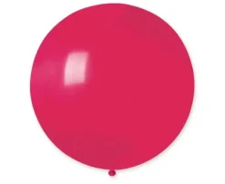 Balon Gemar jednokolorowy 19 cali 25 szt. czerwony