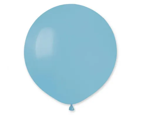 Balon Gemar jednokolorowy 19 cali 25 szt. jasnoniebieski Baby Blue