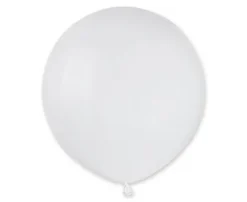 Balon Gemar jednokolorowy 19 cali 25 szt. Biały