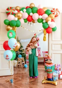 Balon gumowy świąteczny Candy Land 12 cali 1 szt. mix