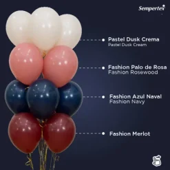 Balon lateksowy 18 cali Sempertex Solid 1 szt. Merlot