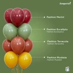 Balon lateksowy 18 cali Sempertex Solid 1 szt. Merlot