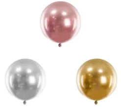 Balon okrągły Glossy Shiny Chrome 60cm różne kolory