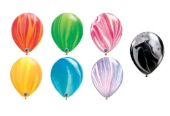 Balon QL marmur gumowy 11 cali 1 szt różne kolory