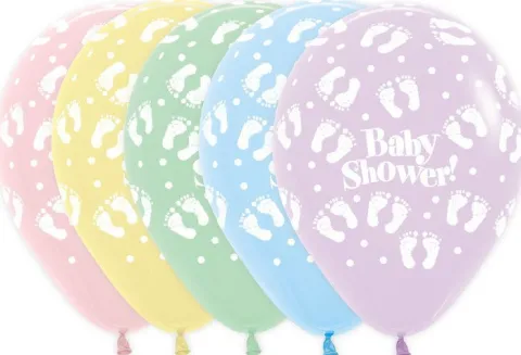 Balon Sempertex Baby Shower Stópki 12'' 1 szt