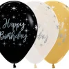 Balon Sempertex Happy Birthday Metallic 12 cali 1 szt. mix