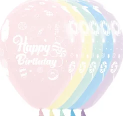 Balon Sempertex Happy Birthday Sweet Pastel 12 cali 1 szt. mix