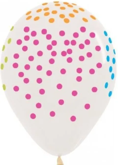 Balon Sempertex Neonowe Konfetti- 1 sztuka