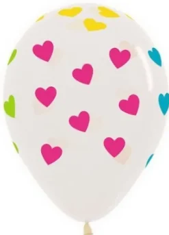 Balon Sempertex Neonowe Serca- 1 sztuka