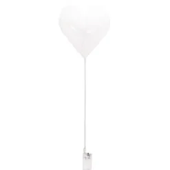 Balon SERCE świecący transparentny LED na patyczku